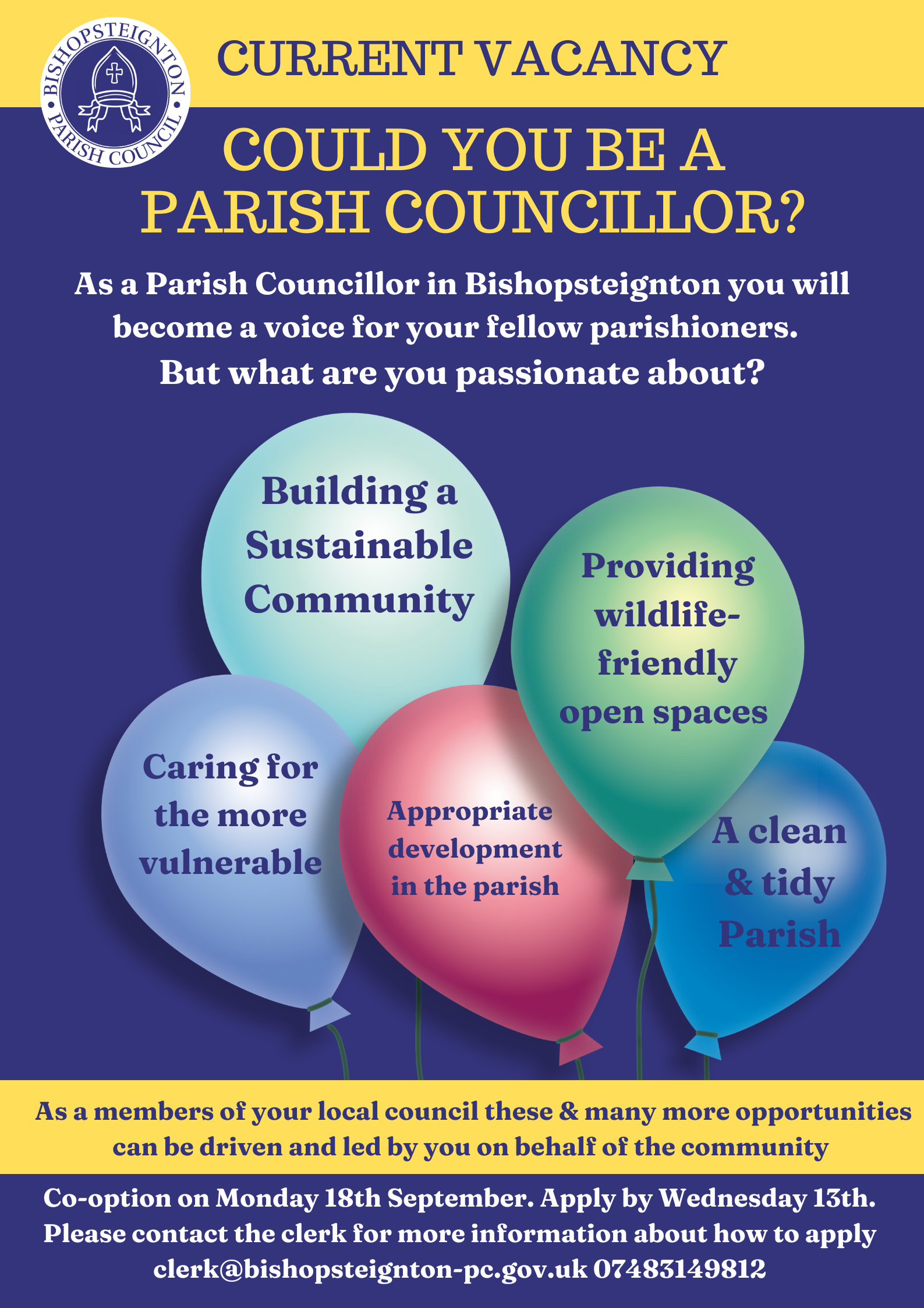 2309 Vacancy poster